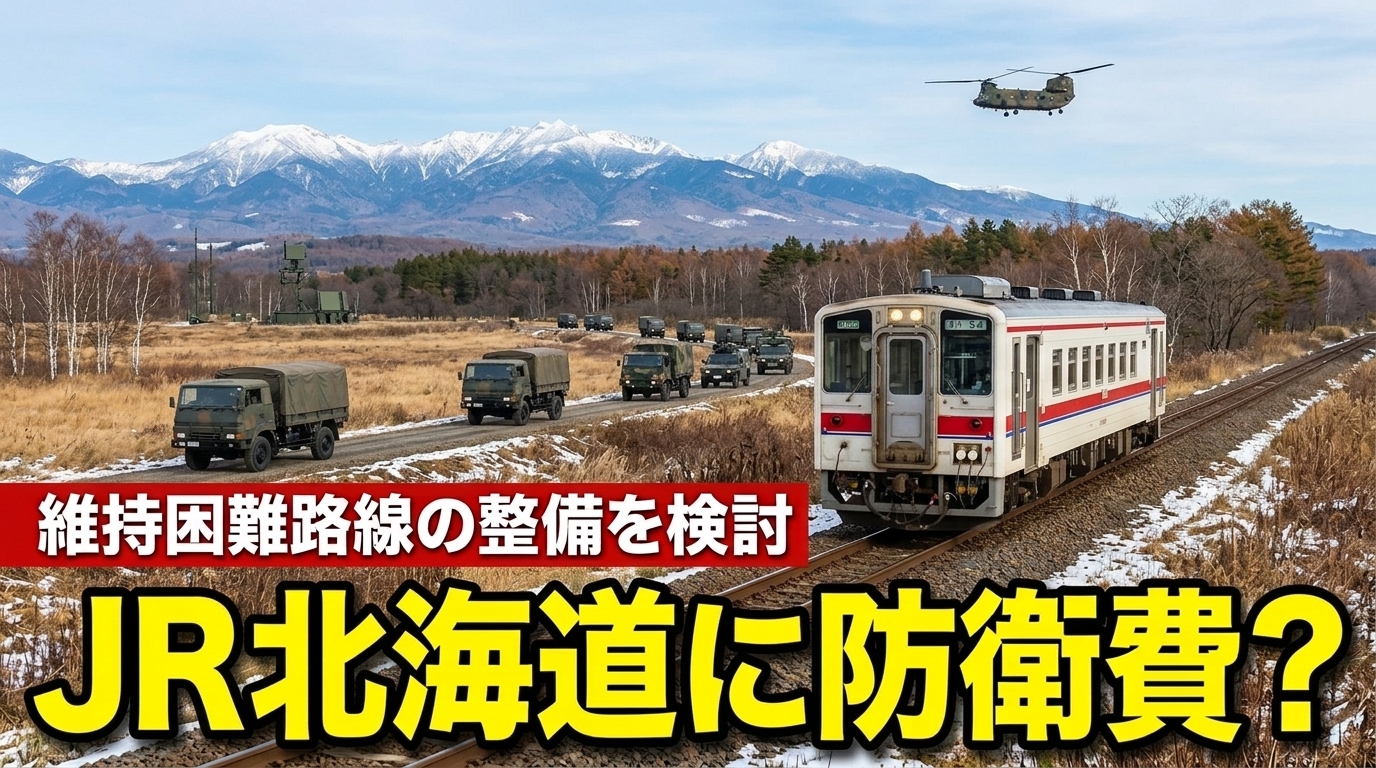 JNRアゲインが現実に??黄色線区が国防経費算入へ本格検討段階に突入??