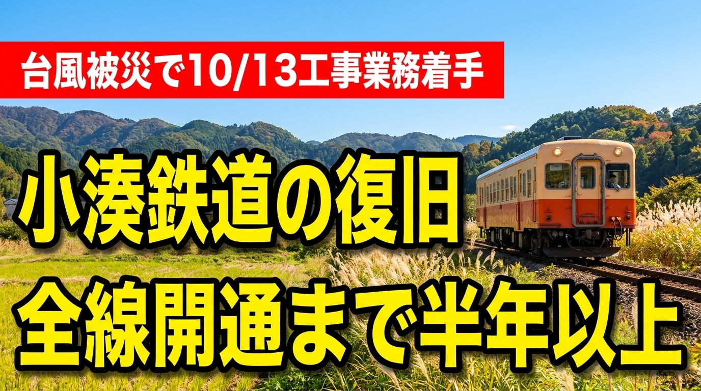 小湊鉄道の全線復旧は半年以上 台風被災で13日に工事着手